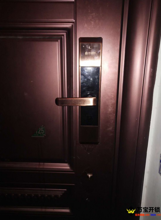 萊蕪高層安裝基信指紋鎖智能鎖E6007紅古銅色